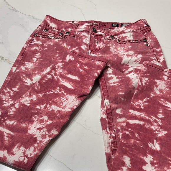 Miss Me Women's Pink Tie-Dye Skinny Jeans - Picture 3 of 16